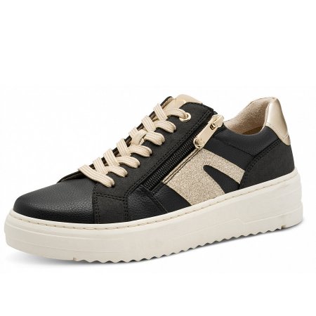 Marco Tozzi Damen Sneaker In Schwarz