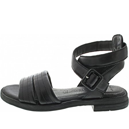 Marco Tozzi Damen Sandale In Black Antic Marco Tozzi Damen Sandale In Black Antic