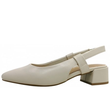 Marco Tozzi Damen Sling Sandalette In Cream 40D