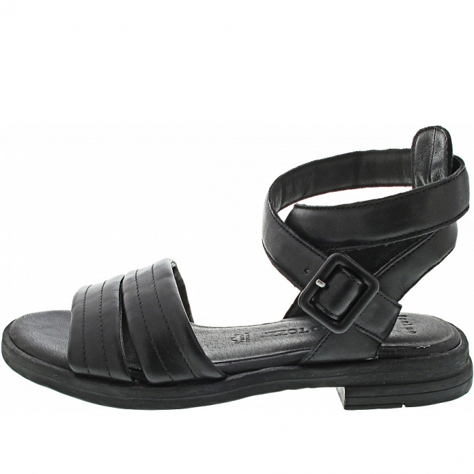 Marco Tozzi Damen Sandale In Black Antic Marco Tozzi Damen Sandale In Black Antic