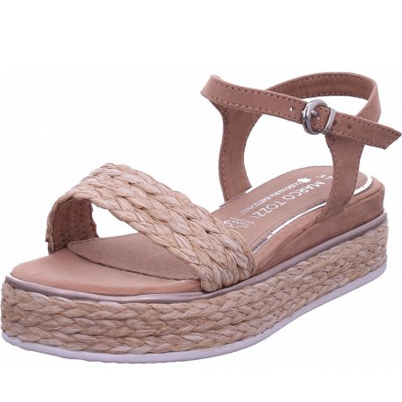 Marco Tozzi Damen Damen Sandalette Sandalette In Hell Braun