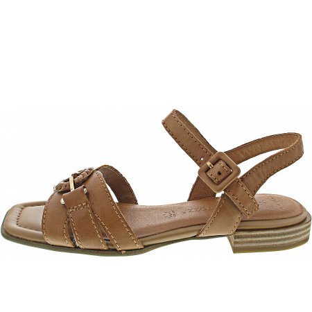 Marco Tozzi Damen Sandale In Cognac Antic
