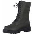 Marco Tozzi Damen Schnürstiefel In Olive