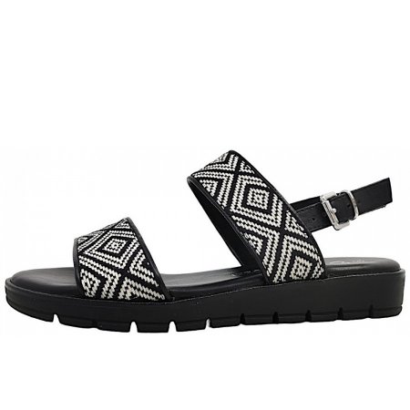 Marco Tozzi Damen Sandale In 010 Black/White