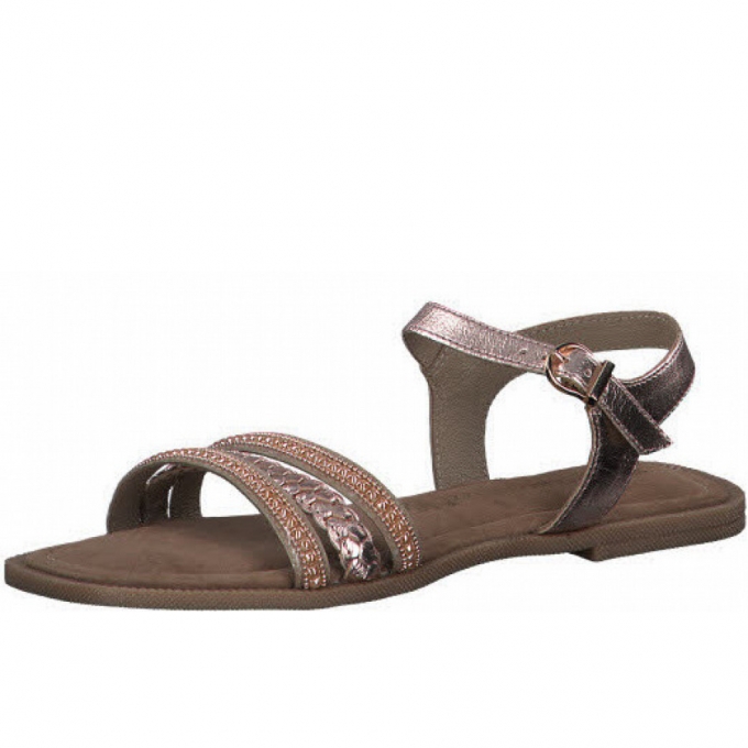 Marco Tozzi Damen Sandalette Sandalette In Rosegold Marco Tozzi Damen Sandalette Sandalette In Rosegold