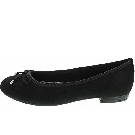 Marco Tozzi Damen Ballerina In Black Marco Tozzi Damen Ballerina In Black