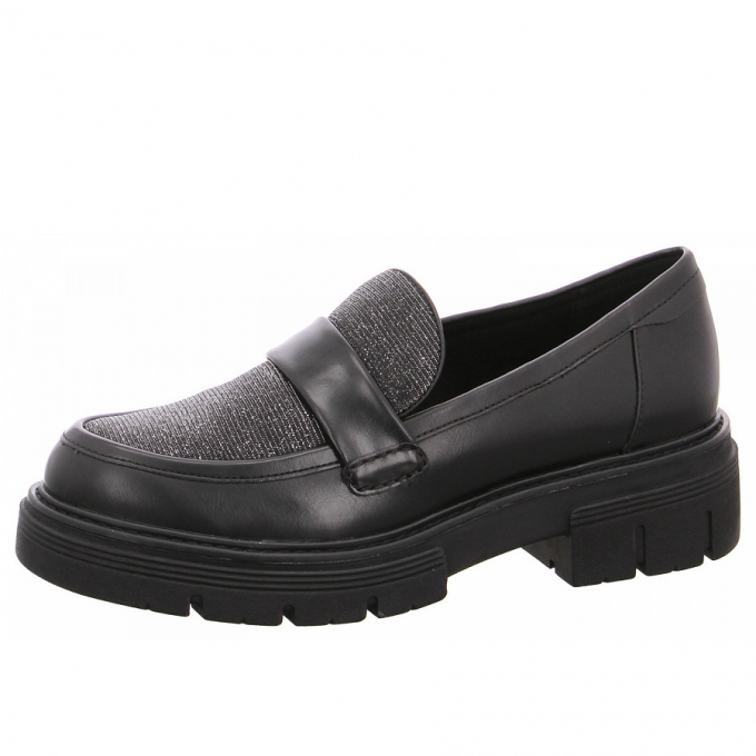 Marco Tozzi Damen Slipper In 020 Black Brush Cb Marco Tozzi Damen Slipper In 020 Black Brush Cb