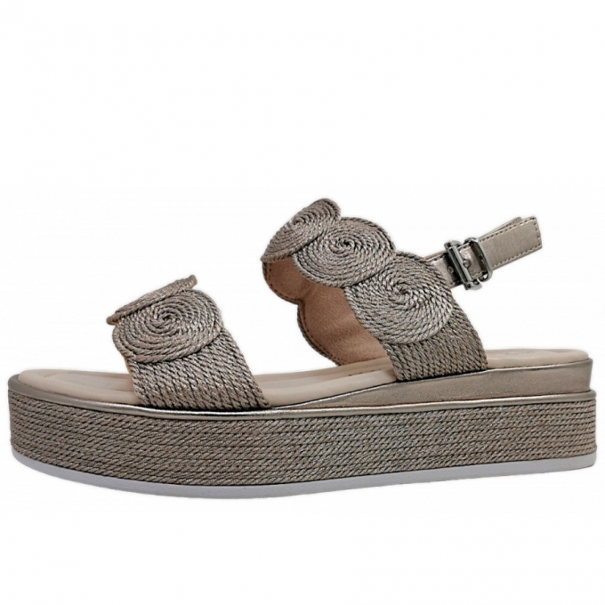Marco Tozzi Damen Sandale In 592- Rose Metallic