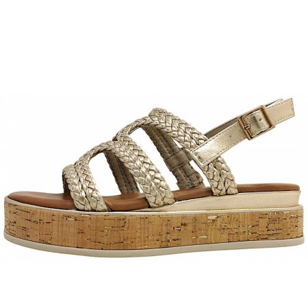Marco Tozzi Damen Sandalette In Gold 940