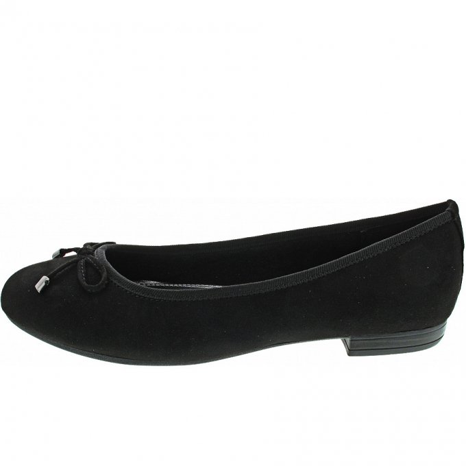 Marco Tozzi Damen Ballerina In Black Marco Tozzi Damen Ballerina In Black