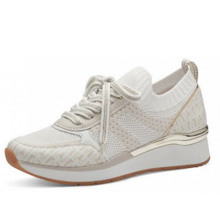 Marco Tozzi Damen Schn?Rermodel 2371642 Sneaker In Beige-Kombiniert