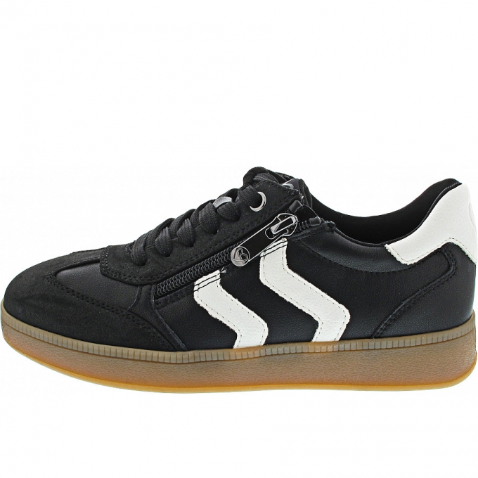 Marco Tozzi Damen Sneaker In Black-White