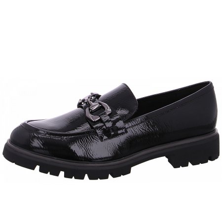 Marco Tozzi Damen Slipper In 018 Black Patent Marco Tozzi Damen Slipper In 018 Black Patent