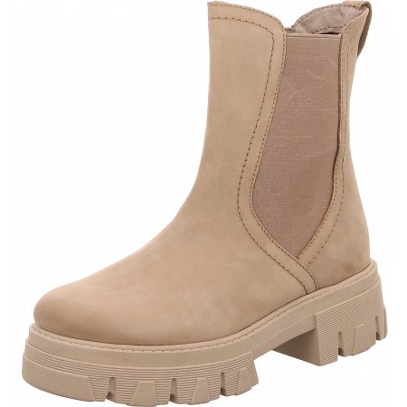 Marco Tozzi Damen Stiefelette In Taupe Marco Tozzi Damen Stiefelette In Taupe