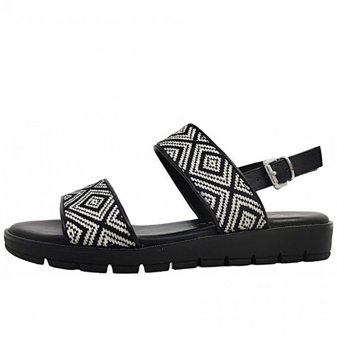 Marco Tozzi Damen Sandale In 010 Black/White
