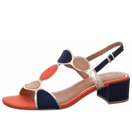 Marco Tozzi Damen Riemchensandalette In 890 Navy Comb