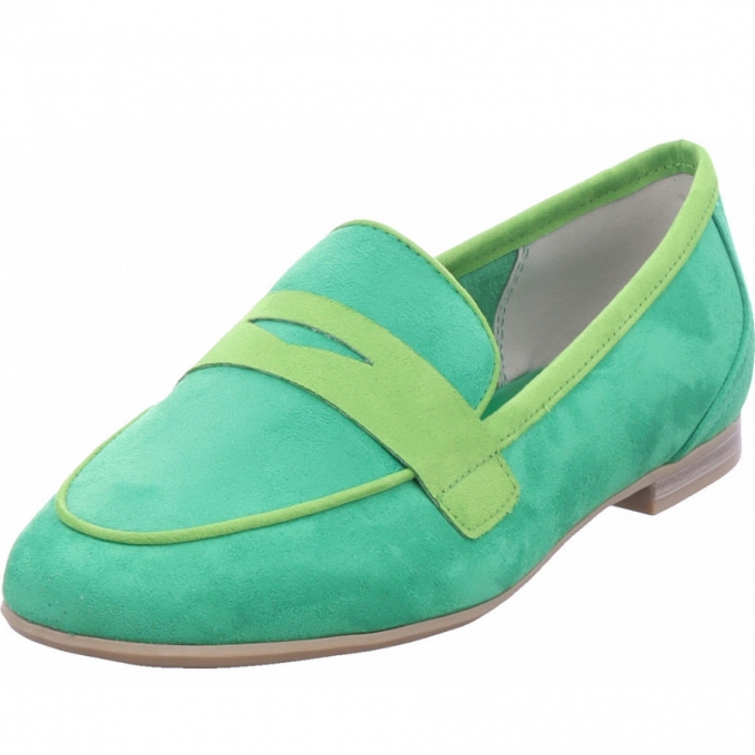 Marco Tozzi Damen Slipper In Grün Marco Tozzi Damen Slipper In Grün