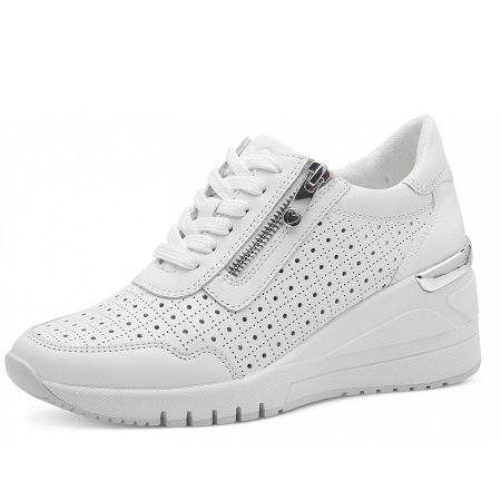 Marco Tozzi Damen Keilsneaker In Weiß