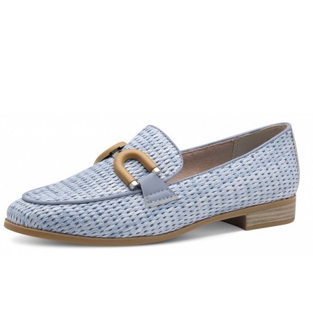 Marco Tozzi Damen Slipper In Blau Marco Tozzi Damen Slipper In Blau