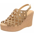 Marco Tozzi Damen Sandalette Sandalette In Taupe