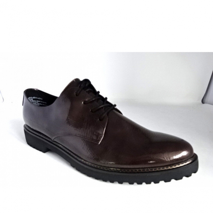 Marco Tozzi Damen Schnürschuhe In Braun Marco Tozzi Damen Schnürschuhe In Braun