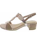 Marco Tozzi Damen Sandalette In Nude Comb
