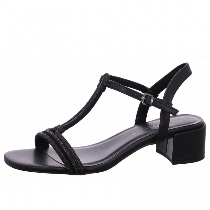 Marco Tozzi Damen Riemchensandalette In 098 Blk Comb