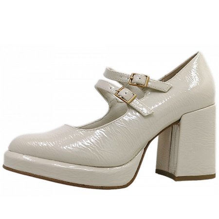 Marco Tozzi Damen Pumps In 415 Cream Patent Marco Tozzi Damen Pumps In 415 Cream Patent