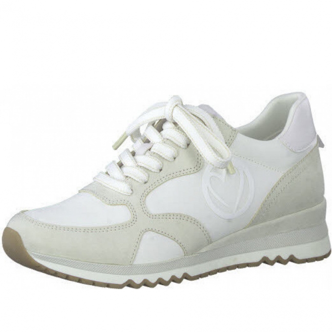 Marco Tozzi Damen Schn?Rer Sneaker In Beige-Kombiniert Marco Tozzi Damen Schn?Rer Sneaker In Beige-Kombiniert