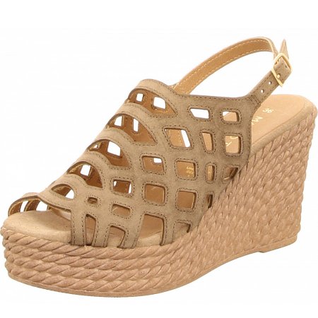 Marco Tozzi Damen Sandalette Sandalette In Taupe Marco Tozzi Damen Sandalette Sandalette In Taupe