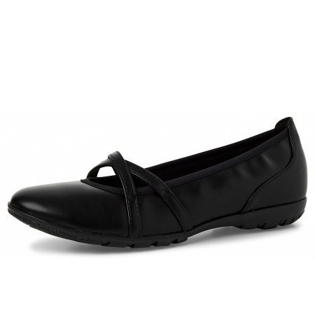 Marco Tozzi Damen Ballerina In Black Marco Tozzi Damen Ballerina In Black