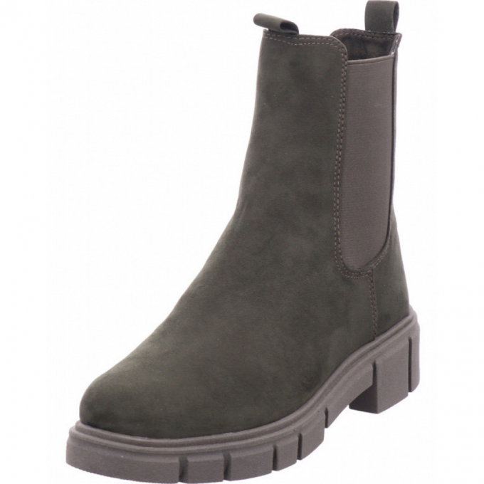 Marco Tozzi Damen Woms Boots Stiefelette In Grün