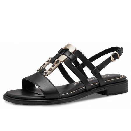 Marco Tozzi Damen Sandale In Black Leo