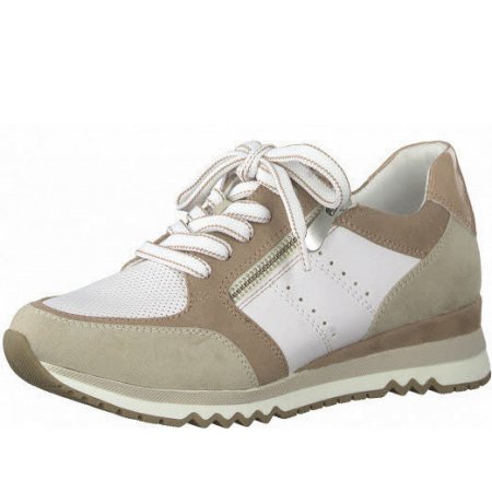 Marco Tozzi Damen Schn?Rer Sneaker In Beige-Kombiniert Marco Tozzi Damen Schn?Rer Sneaker In Beige-Kombiniert