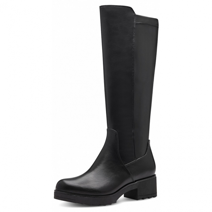 Marco Tozzi Damen Langschaftstiefel In Black