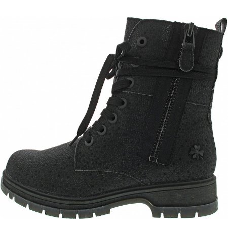 Marco Tozzi Damen Stiefelette In Black Glitter Marco Tozzi Damen Stiefelette In Black Glitter