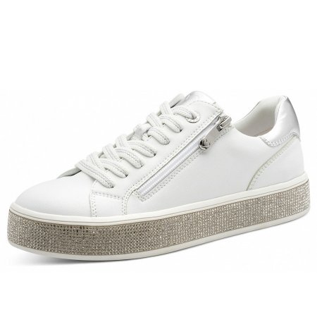 Marco Tozzi Damen Sneaker In White Combi Marco Tozzi Damen Sneaker In White Combi