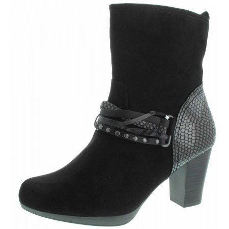 Marco Tozzi Damen Stiefeletten In Black Combi