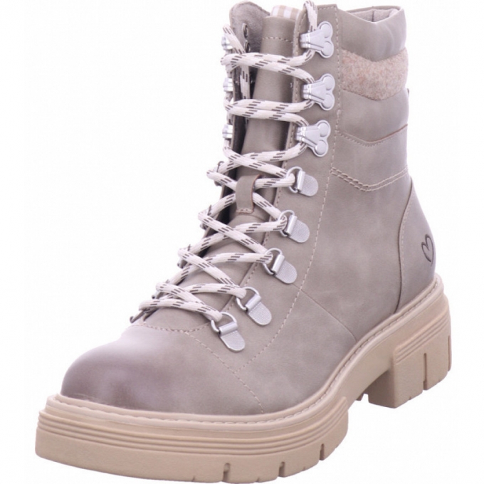 Marco Tozzi Damen Stiefel Stiefelette In Grau