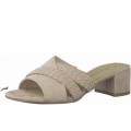 Marco Tozzi Damen Pantolette Pantolette In Altrosa-Kombiniert
