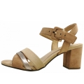 Marco Tozzi Damen Sandalette In Nougat Comb 474