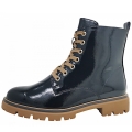 Marco Tozzi Damen Schnürstiefel In Black/Nature 084