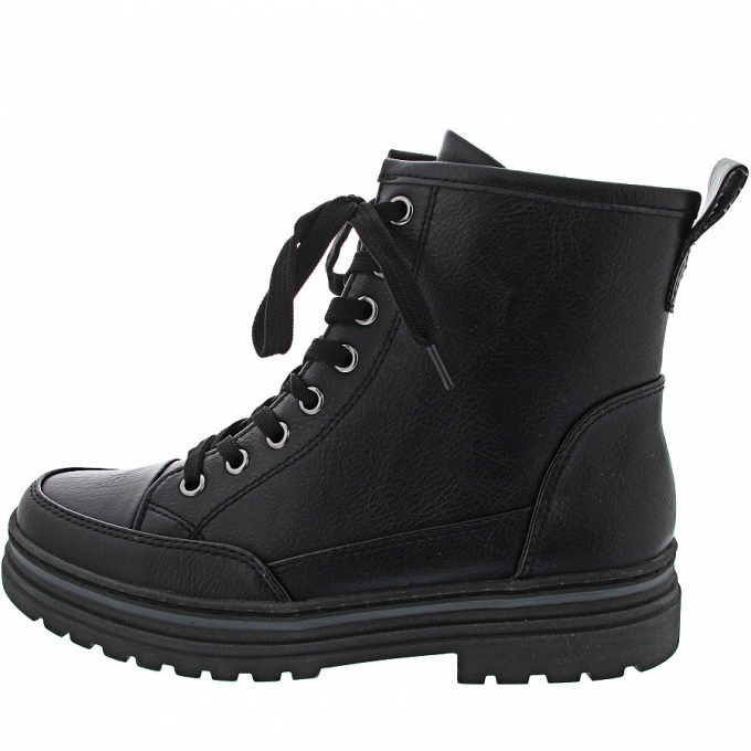 Marco Tozzi Damen Schnürstiefel In Black Marco Tozzi Damen Schnürstiefel In Black