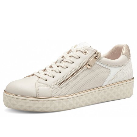 Marco Tozzi Damen Sneaker In Cream Kombi Marco Tozzi Damen Sneaker In Cream Kombi