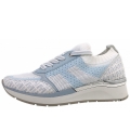 Marco Tozzi Damen Schnürer In 876 Lt Blue Comb.