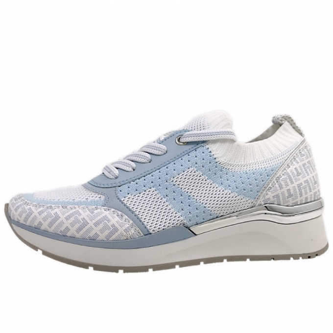 Marco Tozzi Damen Schnürer In 876 Lt Blue Comb.