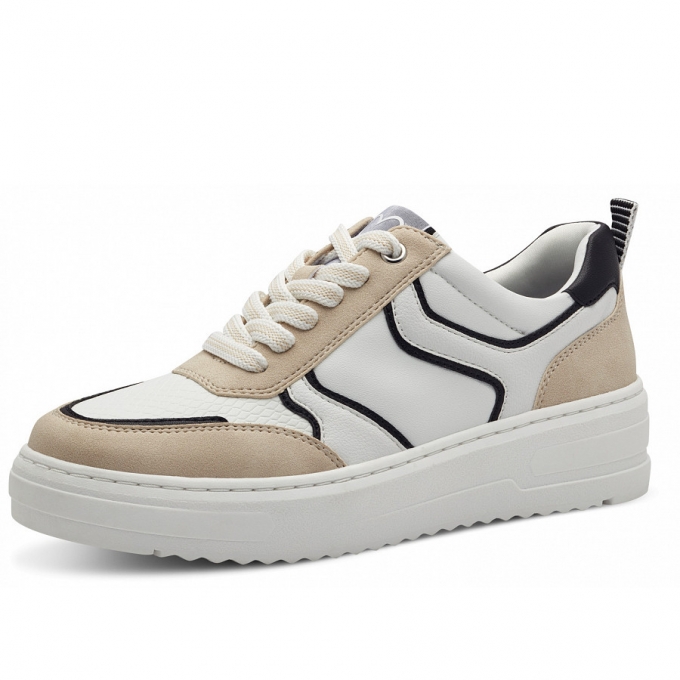 Marco Tozzi Damen Sneaker In Weiß Marco Tozzi Damen Sneaker In Weiß