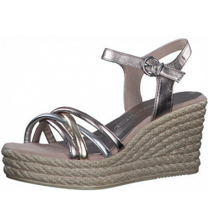 Marco Tozzi Damen Sandalette Sandalette In Rosegold Marco Tozzi Damen Sandalette Sandalette In Rosegold