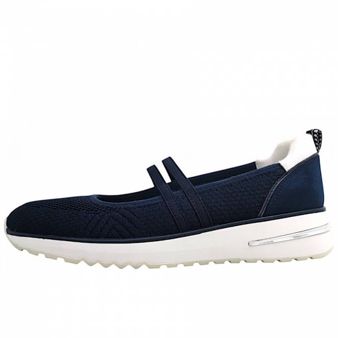 Marco Tozzi Damen Ballerina In Navy Comb. 890 Marco Tozzi Damen Ballerina In Navy Comb. 890