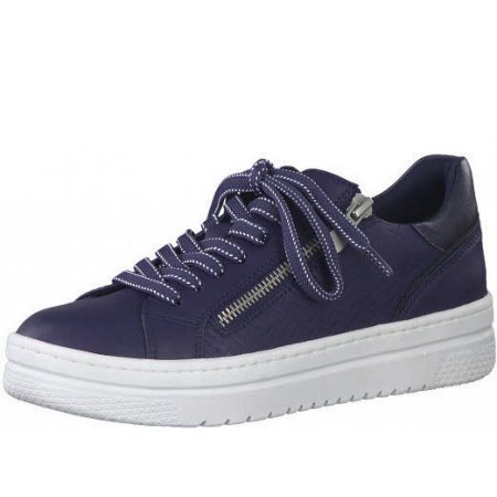 Marco Tozzi Damen Schn?Rer Sneaker In Dunkelblau